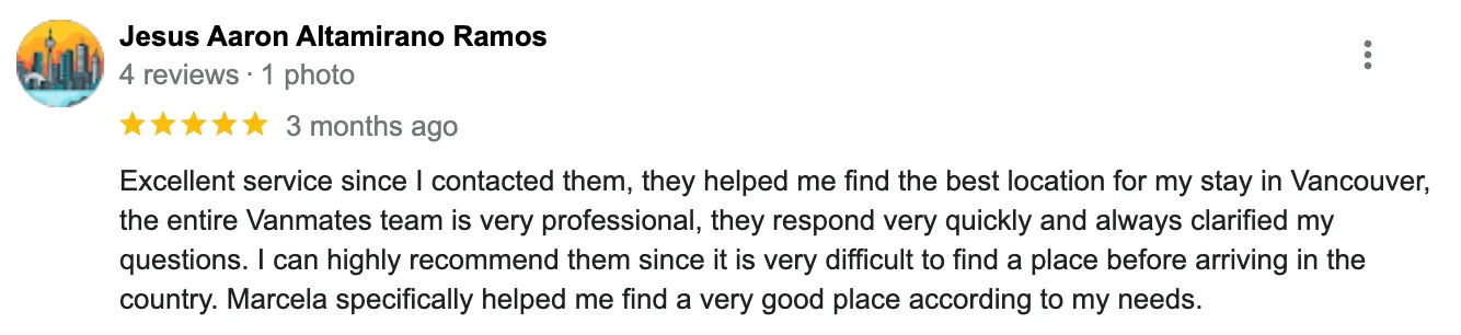 vanmates accommodation student housing review